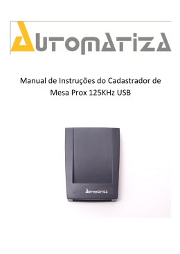 Manual de Instru&ccedil;&otilde;es do Cadastrador de Mesa Prox
