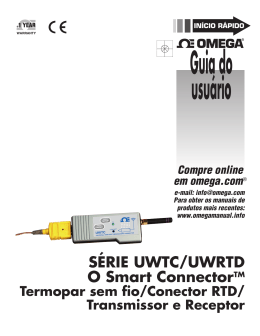 Guia do usuário - OMEGA Engineering