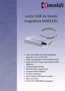 Leitor USB de banda magnética MSR213U