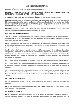 ato do conselho superior deliberação cs/dpge nº 103, de 24 de julho