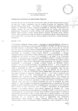 Ata Conselho Superior do MP