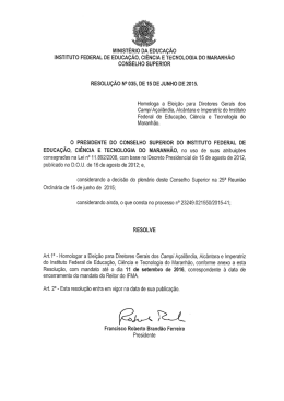 instituto federal de educação, ciência e tecnologia do