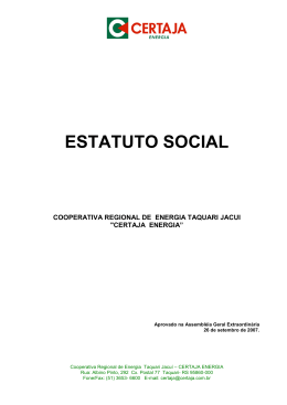 ESTATUTO SOCIAL