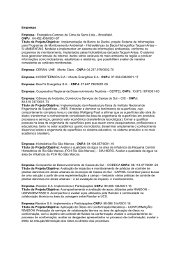 Empresas Empresa : Energ&eacute;tica Campos de Cima da Serra Ltda
