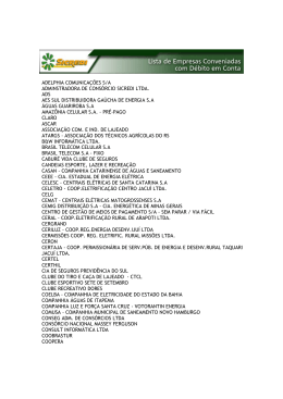 adelphia comunica&ccedil;&otilde;es s/a adminstradora de cons&oacute;rcio sicredi ltda