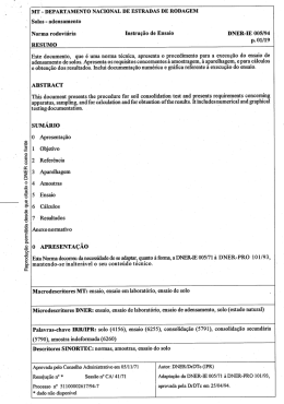 DNER-IE 005-94 - Solos - Adensamento