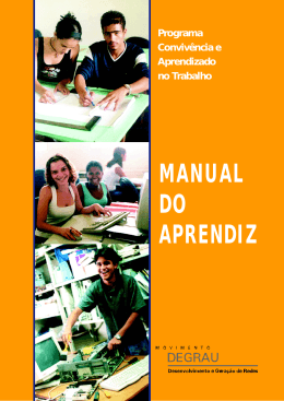 MANUAL DO APRENDIZ