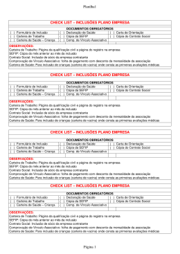 (CHECK LIST - NOVAS INCLUS\325ES.xls)