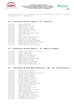 23/02/2015 - Rela&ccedil;&atilde;o preliminar dos candidatos que se