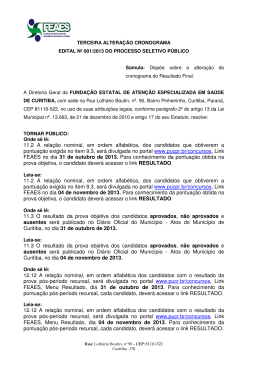 11.2 A rela&ccedil;&atilde;o nominal, em ordem alfab&eacute;tica, dos candidatos que