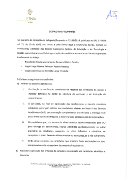 Despacho n&ordm;75-PIPB-2015 - Instituto Polit&eacute;cnico de Beja
