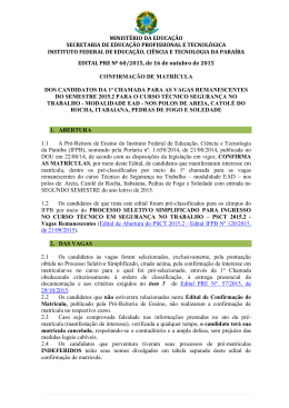 ministério da educação secretaria de educação profissional e