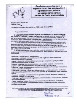 Candidatos que disputam o segundo turno das eleições de Joinville