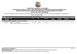Anexo 04 - Resultado Final Preliminar dos candidatos que