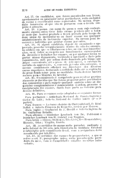 1138 ACTOS Do PODER EXECUTivo Art. l7. Os candidatos, que