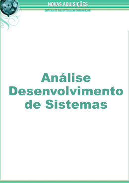 An&aacute;lise Desenvolvimento de Sistemas