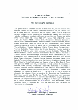 PODER JUDICIÁRIO TRIBUNAL REGIONAL ELEITORAL - TRE-RJ
