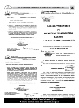 05 - Di&aacute;rio Oficial dos Munic&iacute;pios