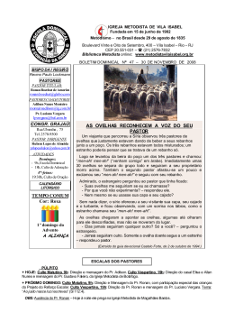 Roxa AS OVELHAS RECONHECEM A VOZ DO SEU PASTOR