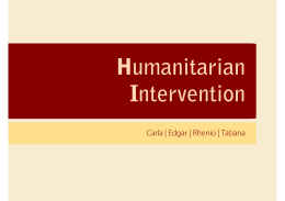 Humanitarian interventionfinal