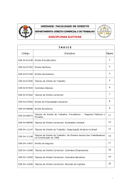 Departamento de Direito Comercial e do Trabalho