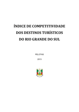 &iacute;ndice de competitividade dos destinos tur&iacute;sticos