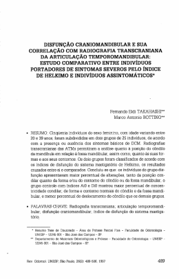 Portugu&ecirc;s - Revista de Odontologia da UNESP