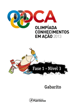 Fase 1 - N&iacute;vel 3 Gabarito