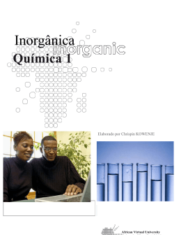 Qu&iacute;mica Inorg&acirc;nica 1 - OER@AVU