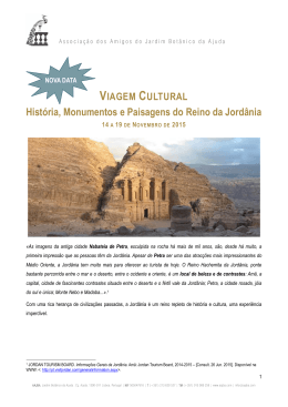 História, Monumentos e Paisagens do Reino da Jordânia
