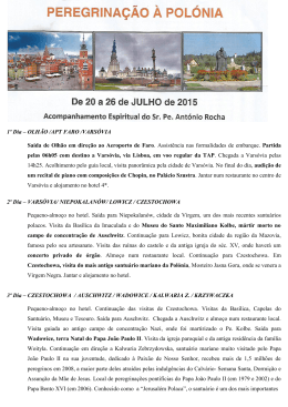 programa a polónia 2015 - Paróquia de São Luis