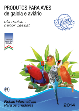 PRODUTOS PARA AVES de gaiola e avi&aacute;rio - Chemi-Vit