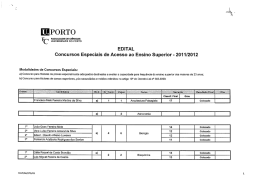 o edital - Universidade do Porto