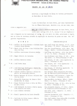 prefeitura municipal de ouro preto