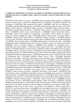 ORDEM DOS ADVOGADOS DO BRASIL CONSELHO FEDERAL DA