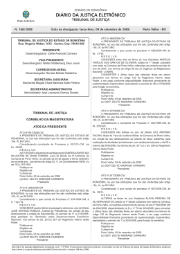 09 - Tribunal de Justiça de Rondônia