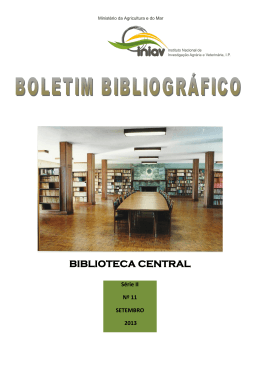 Boletim bibliográfico da Biblioteca Central da Quinta do Marquês