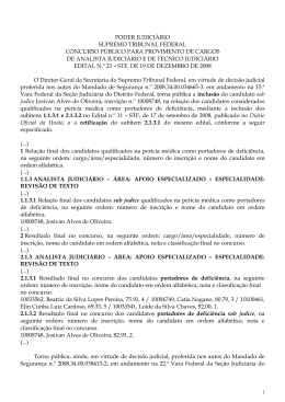 Inclus&atilde;o dos subitens 1.1.3.1 e 2.1.3.2 e retifica&ccedil;&atilde;o do subitem 2.1