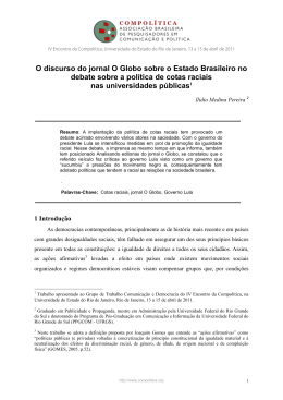 Os discursos em confronto no debate sobre a política