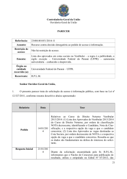 Controladoria-Geral da Uni&atilde;o Ouvidoria