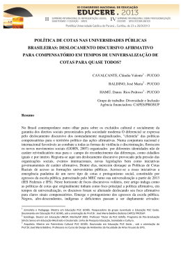 política de cotas nas universidades públicas brasileiras