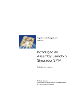 Introdu&ccedil;&atilde;o ao Assembly usando o Simulador SPIM