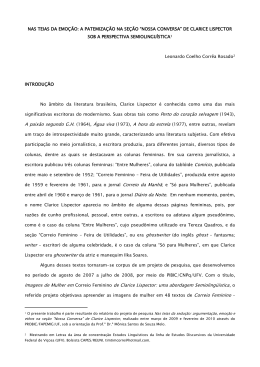 "Nossa conversa" de Clarice Lispector sob a perspectiva