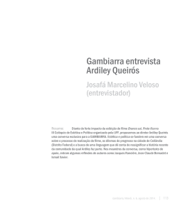 Gambiarra entrevista Ardiley Queirós