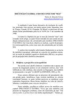 DISCUSS&Atilde;O &Eacute; GUERRA: USOS DO CONECTOR &ldquo;MAS&rdquo; Naira de