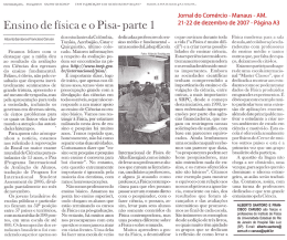 Ensino de f&iacute;sica e o Pisa- parte l
