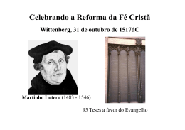 Celebrando a Reforma - Presbiterianos e Calvinistas