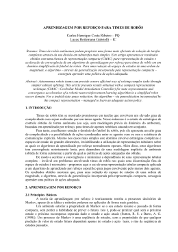 APRENDIZAGEM POR REFOR&Ccedil;O PARA TIMES DE ROB&Ocirc;S