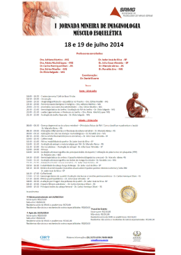 l lﬂRNJ-lDJl MINEIRA DE IMAGINOLOGIA MUSCUW ESQUELETICA