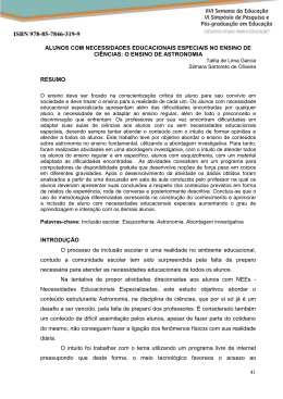 ALUNOS COM NECESSIDADES EDUCACIONAIS ESPECIAIS